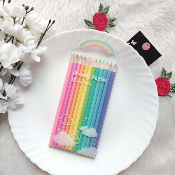 Dreamy Pastel 12 Colors Pencil Set