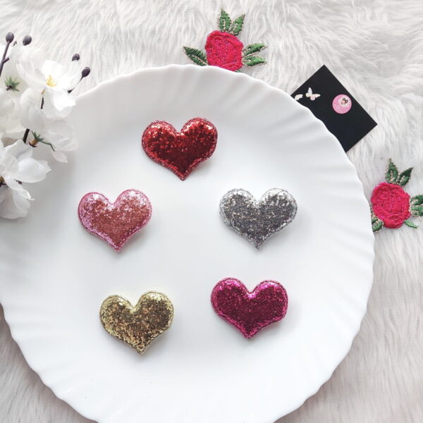 Glitter Heart Clip