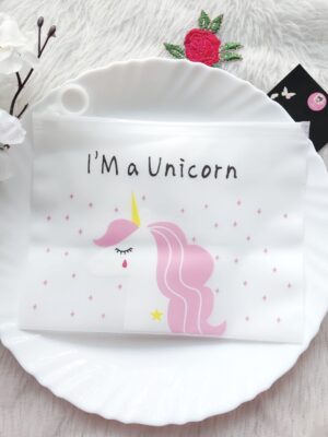 Unicorn Transparent Zip lock Pouch