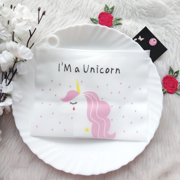 Unicorn Transparent Zip lock Pouch