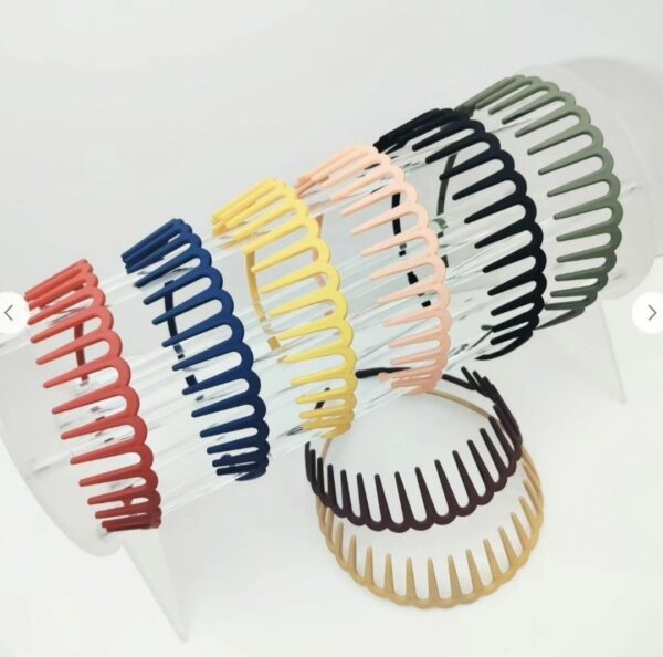 Matte Finish Elastic Heart Headband