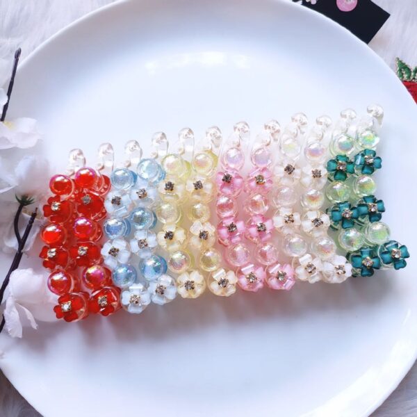 Glossy Floral Banana Clip