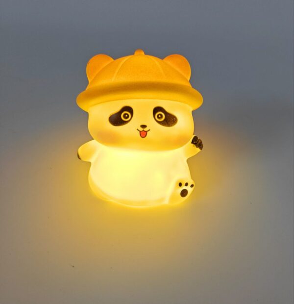 Yellow Cap Panda Lamp