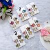 Floral combo clip card