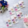 Floral combo clip card