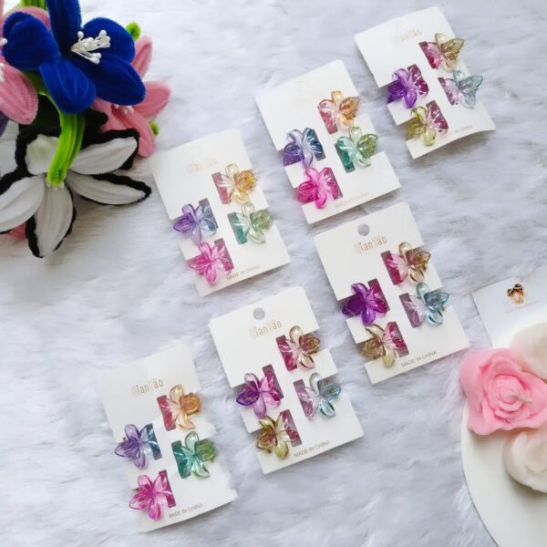 Floral combo clip card