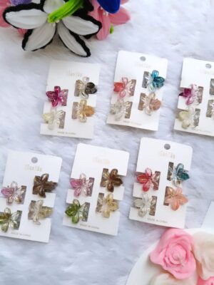 Floral combo clip card