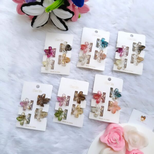 Floral combo clip card