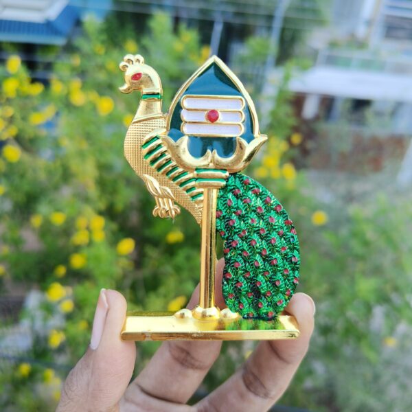 Murugar Mayil Vel Design Decorative Showpiece for Car dashboard, Pooja room