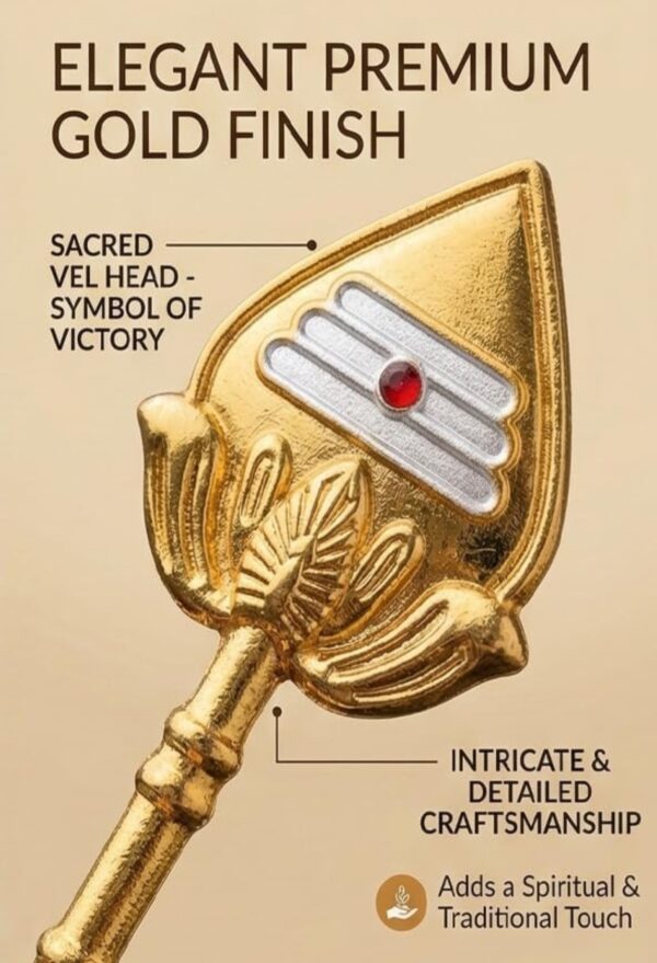 Murugar Vel for Car dashboard, Pooja room