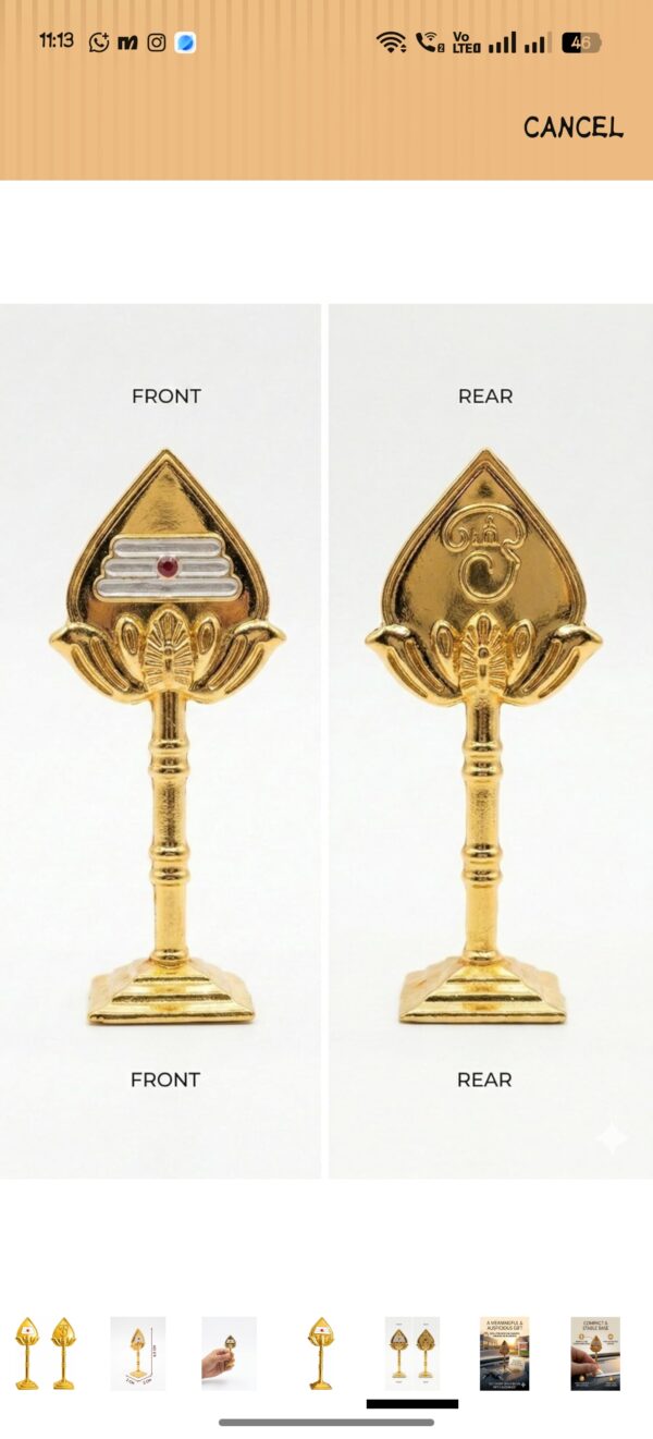 Murugar Vel for Car dashboard, Pooja room