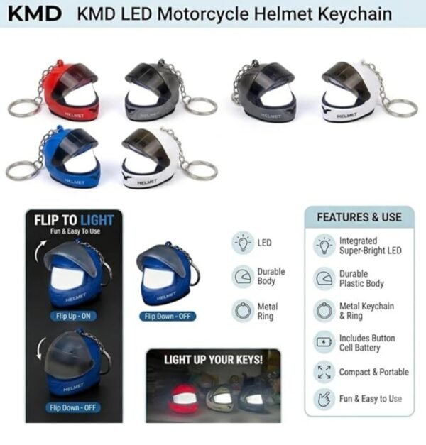 Light Helmet Keychain